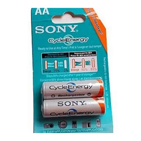 SONY High Capacity 1.2V AA Rechargeable Batteries