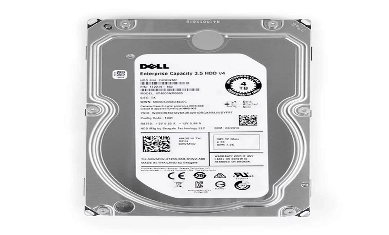 Dell - 4TB 7.2K 6Gbs 3.5" SAS HD 