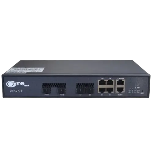 Corelink 2 Port EPON OLT 1:128 Compatible