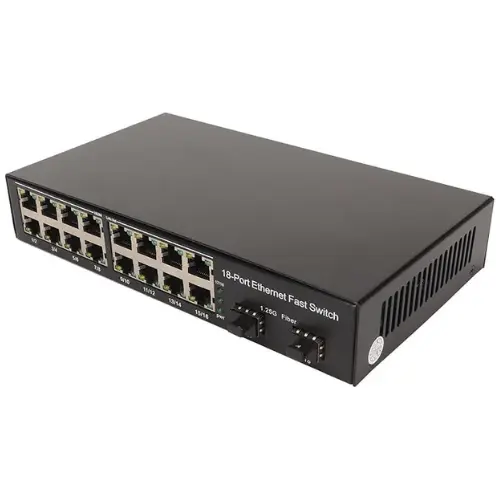 16 Port Ethernet 2 SFP Industrial  Managed Switch