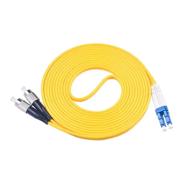 FC LC Dual Fiber Optic Patch Cord 5M