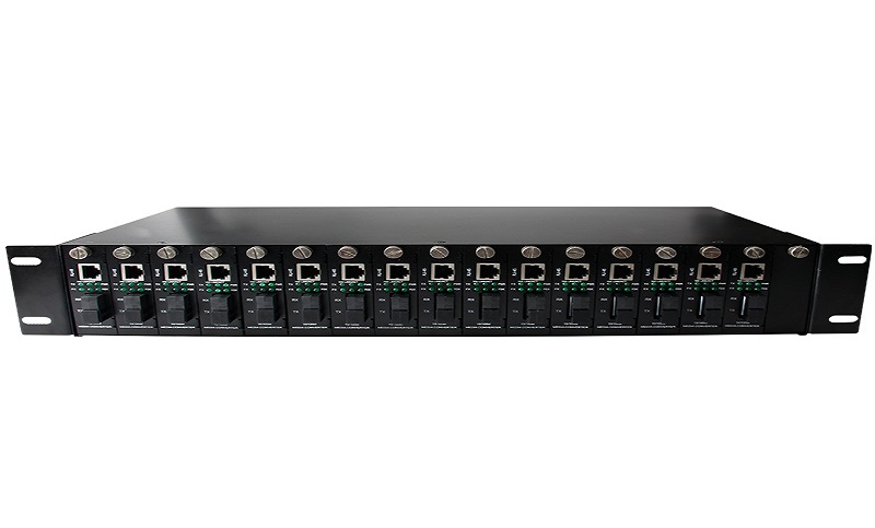 Rack Mount Media Converter Chassis 14 Slot MC-1400-5V