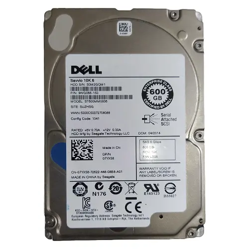 Dell 600GB 10K RPM SAS 6 Gbps 2.5in Hot-plug Drive in Bangladesh