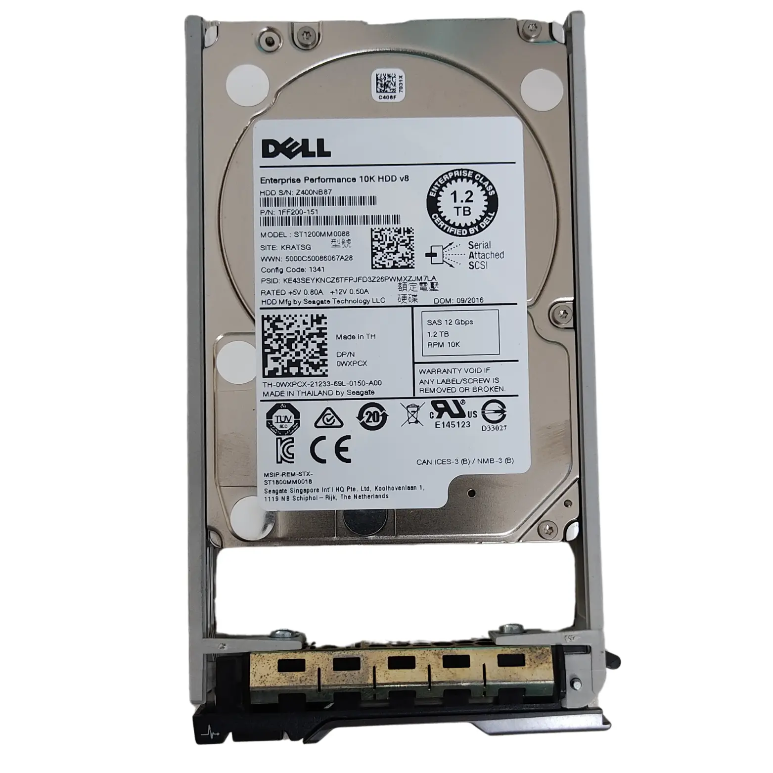 Dell 1.2TB 10K RPM SAS 12Gbps 2.5'' Enterprise HDD in Bangladesh