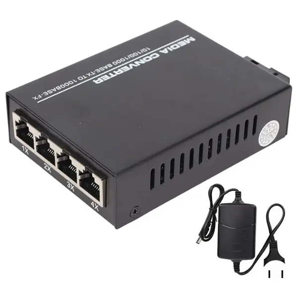 10-100-1000Mbps Gigabit Ethernet Media Converter