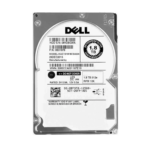 1.8TB SAS 10K RPM 2.5" SFF Enterprise Hard Drive (For Dell/HP/IBM server)